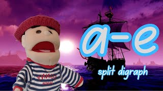 ae Split Digraph Phonics with Pirate Peter [upl. by Ditter]