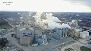 DJI Mavic Aerial Video of Michigan Pioneer Big Chief Sugar Beet Processing Plant [upl. by Agripina]