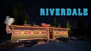 🍔THE SIMS 4  RIVERDALE POPS DINER  SPEED BUILD 🍔 [upl. by Civ]