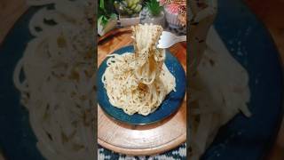 Spaghetti in white sauce 🤤🤤youtubeshorts recipe food foodies cooking yummy easyrecipe [upl. by Naed]