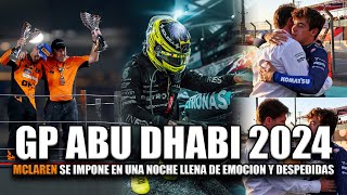 MCLAREN SE CORONA EN UNA NOCHE DE DESPEDIDAS  MEGA RESUMEN GP ABU DHABI 2024 [upl. by Aniretac644]