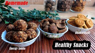 Quick and Healthy Storable Homemade Snacks for all  Mid meal snacks [upl. by Shurwood]