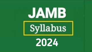 Jamb Syllabus 2024 All Free [upl. by Filberte]