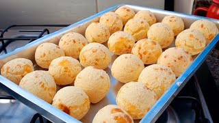 PÃO DE QUEIJO COM POLVILHO DOCE FÁCIL e RÁPIDO  NÃO MURCHA [upl. by Norraj]