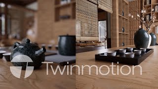 TWINMOTION 20231RENDER SERIES EPS 05 TEA HOUSE PATH TRACING [upl. by Oby]