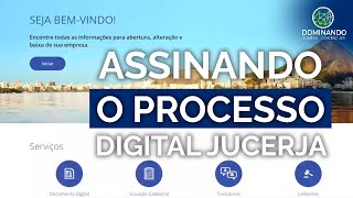 Assinando processo digital Jucerja [upl. by Boesch]