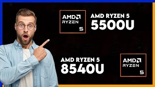 AMD Ryzen 5 5500U vs AMD Ryzen 5 8540U Comparison [upl. by Leirua]