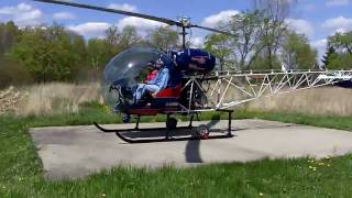 Bell 47G5A Start up [upl. by Gary]