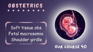 Rev Soft tissue obs  Fetal macrosomia amp Shoulder dystocia  Page 220  224  Obstetrics Module 40 [upl. by Darken]