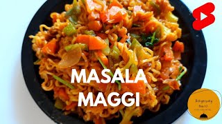 Desi Style Maggi l indianstreetfood masalamaggirecipe shorts maggirecipe delightfullyours [upl. by Flosi]