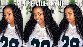 Seamless Single Knot You NEED This deep wave 5x5 closure wig  Easy Install ftALIPEARL HAIR [upl. by Aryn631]