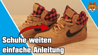 Zu enge Schuhe weiten eine Nummer größer machen  einfache Anleitung 👣 [upl. by Ahsyat]