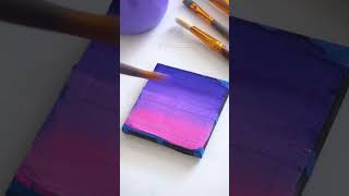 easy acrylic painting idea for beginners  mini canvas painting shorts [upl. by Bryan151]