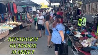 Benidorm Outdoor Market Tour [upl. by Aihsekram876]