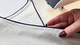 ✅The Best Way to Sew a VNeckline A StepbyStep Guide [upl. by Aicela201]