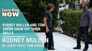 Rodney Mullen And Tom Green Show Off Their Skateboarding Skills [upl. by Nivlad]