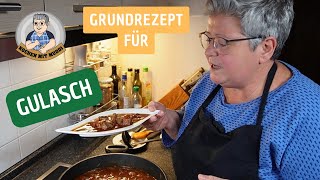 Grundrezept für Gulasch [upl. by Nbi]