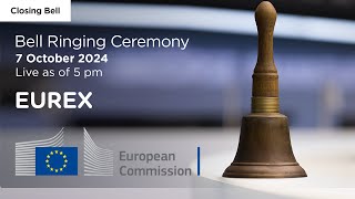 Closing Bell Ceremony Eurex welcomes the European Commission [upl. by Holmun]