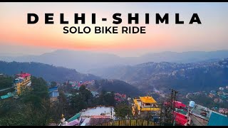 Delhi To Shimla I Day 1 I 300 KMS I SOLO BIKE RIDE I The Winter Ride 2024 [upl. by Aek]