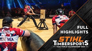 Full highlights  STIHL TIMBERSPORTS® Team World Championship 2023  Stuttgart Germany [upl. by Anayk]