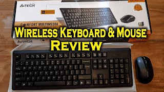 A4Tech GR92 Bluetooth Mouse And Wireless Keyboard Review [upl. by Ardussi622]