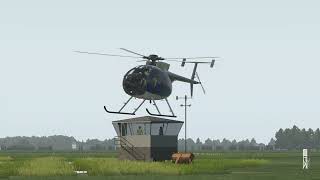 X Plane 11 CowanSim McDonnell Douglas MD 500E [upl. by Nalo]