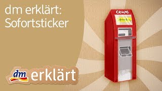 Sofortsticker  dm erklärt [upl. by Finbur]