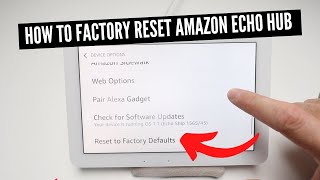 How To Factory Reset Amazon Echo Hub [upl. by Alaj]