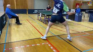 Martin Baechler VS Matéo Bohéas  Finale Indivs élite B 4e tour 20212022 Tennis de table 🏓 [upl. by Ayotahc]