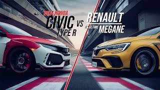 2024 Honda Civic Type R vs Renault Megane RS Ultime – Hot Hatch Showdown [upl. by Buck768]