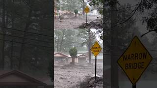 Dangerous Flash Flooding Again in Ruidoso New Mexico [upl. by Golightly]