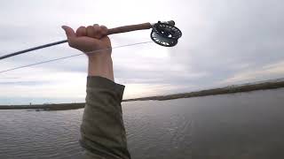 A day on the flats kayak fly fishing for red fish Corpus Cristi Texas [upl. by Alaj]