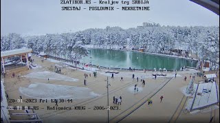 ZlatiborRS Live Stream kamera 20012023  Kraljev trg jezero Zlatibor [upl. by Einaffyt]