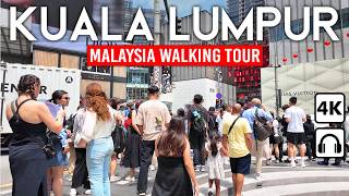 KUALA LUMPUR Malaysia 🇲🇾 4K Walking Tour 2024  Bukit Bintang amp River of Life [upl. by Angid]