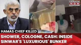 Inside Yahya Sinwar’s Bunker Beneath Gaza UN Food Rations Millions In Cash And His Own Shower [upl. by Garap280]