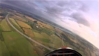 Glider instruction flight 48 on a Schleicher K7 [upl. by Auohs]