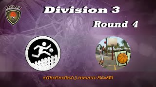 Atlasbasket  Div 3Round 4  ΜΓΚ vs SAN ANDREAS [upl. by Nrublim563]