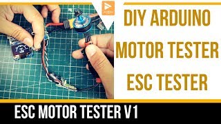 DIY ESC Tester  Motor Tester  HOWTO DIY ARDUINO PROJECT [upl. by Dranyar]