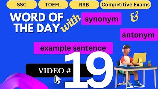 Expand Your Vocabulary  One Word everyday  29OCT2024 [upl. by Wivina]