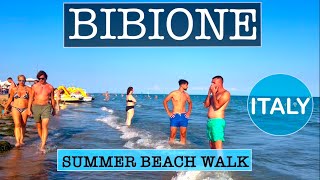 Bibione Italy 🇮🇹 beach walk spiaggia 🏖️4K 2023 [upl. by Gosser682]