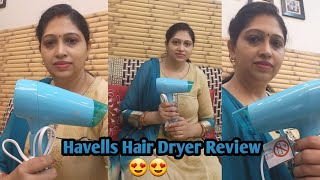 Havells hair dryer HD2222 review  1200 watt Havells hair dryer  kabitasvlogs  hair dryer [upl. by Gabel]