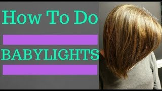 How To Do Babylights on Brown Hair [upl. by Winshell]