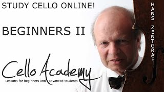 Learn Cello Online  Beginners II  The left hand up to the socalled fourth position [upl. by Durrett964]