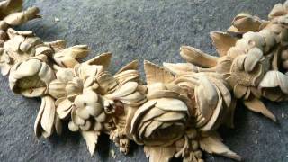 WOODCARVING  PART 1 Limewood Foliage Carving  Supraporte [upl. by Durwood]