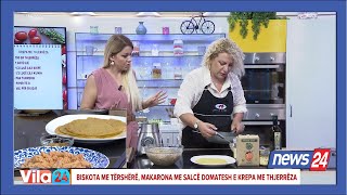 Biskota me tërshërë  Makarona me salcë perimesh  Krepa me thjerrëza Receta nga znjIda [upl. by Ninon620]