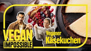 Veganer Käsekuchen  Vegane Kuchen Rezepte im Kochduell 4 von Vegan Impossible [upl. by Gayner835]