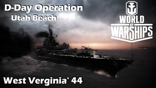 DDay operation in World of Warships in the West Virginia 44 [upl. by Storm863]