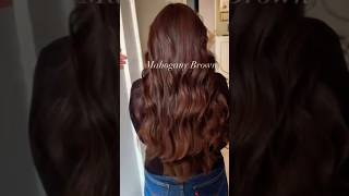 Mahogany brown hair colour shade shorts [upl. by Winwaloe681]