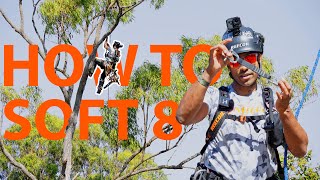 How To Use A Soft 8 Canopy Anchor For Climbing Trees SRT Single Rope Technique [upl. by Annol424]