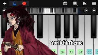 Yoriichi Theme  Demon Slayer  Easy Piano Tutorial  Anime Song [upl. by Siegler61]